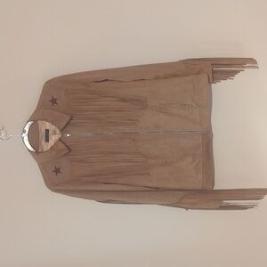 Tan Fringe Jacket